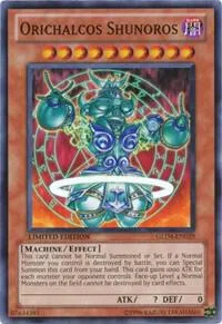 Orichalcos Shunoros GLD4-EN029 Yu-Gi-Oh card from Gold Series 4: Pyramids Edition