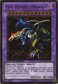 Five-Headed Dragon GLD4-EN031 Yu-Gi-Oh card from Gold Series 4: Pyramids Edition