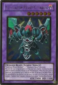 Gladiator Beast Gyzarus GLD4-EN032 Yu-Gi-Oh card from Gold Series 4: Pyramids Edition