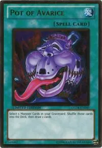Pot of Avarice GLD4-EN040 Yu-Gi-Oh card from Gold Series 4: Pyramids Edition