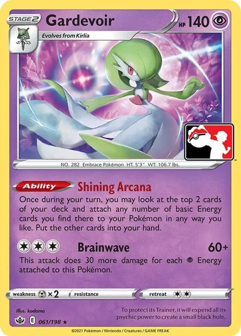 Gardevoir #061/198 Pokémon card from Prize Pack Series Cards