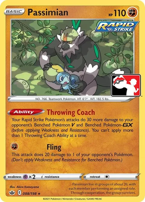 Passimian #088/198 Pokémon card from Prize Pack Series Cards