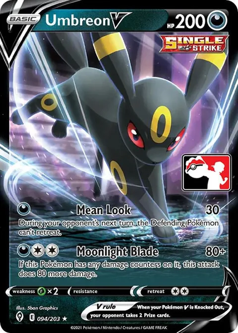 Umbreon V #094/203 Holofoil Pokémon card from Prize Pack Series Cards