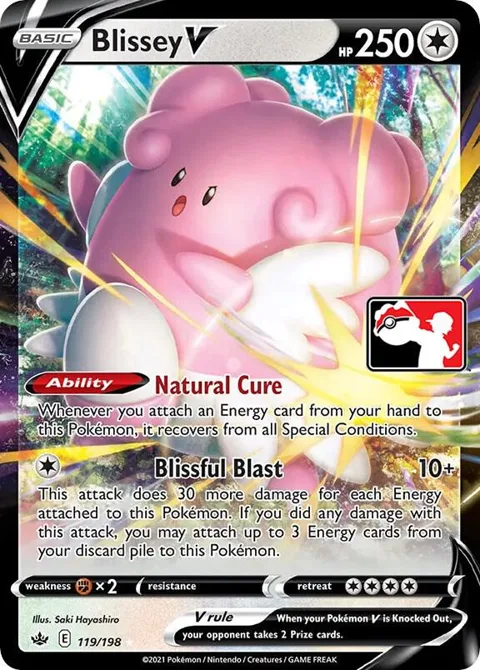 Blissey V #119/198 Holofoil Pokémon card from Prize Pack Series Cards
