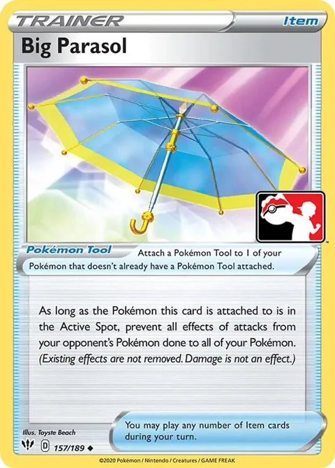 Big Parasol #157/189 Pokémon card from Prize Pack Series Cards