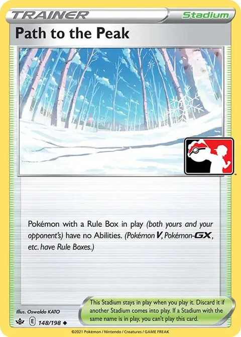 Path to the Peak #148/198 Holofoil Pokémon card from Prize Pack Series Cards