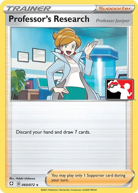 Professor's Research [Professor Juniper] #060/072 Pokémon card from Prize Pack Series Cards