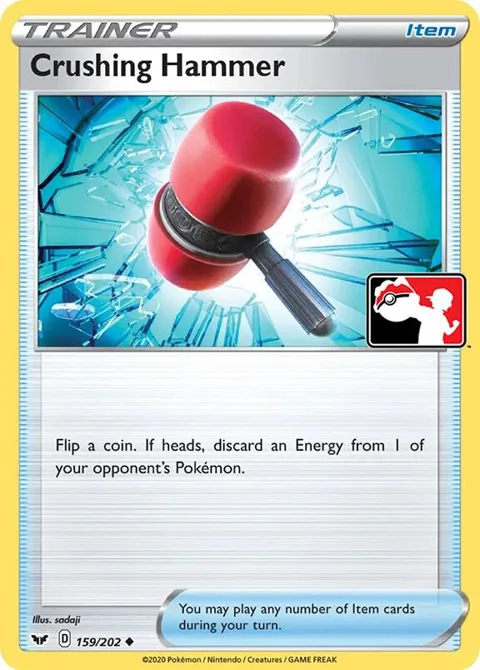 Crushing Hammer #159/202 Pokémon card from Prize Pack Series Cards