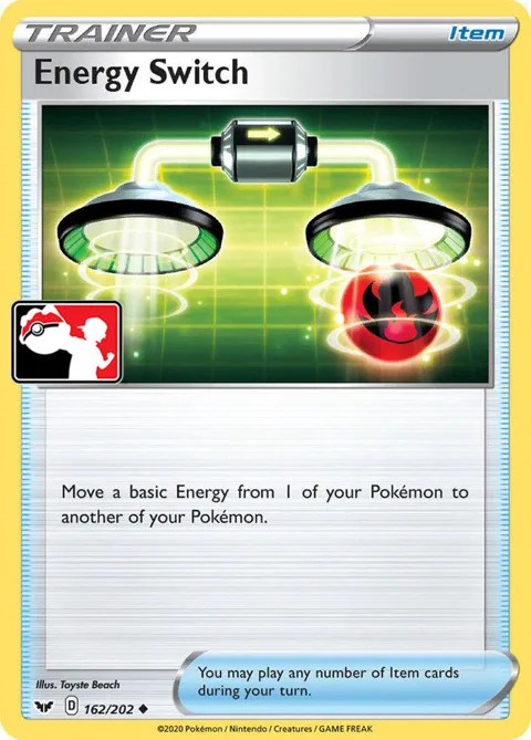 Energy Switch #162/202 Pokémon card from Prize Pack Series Cards