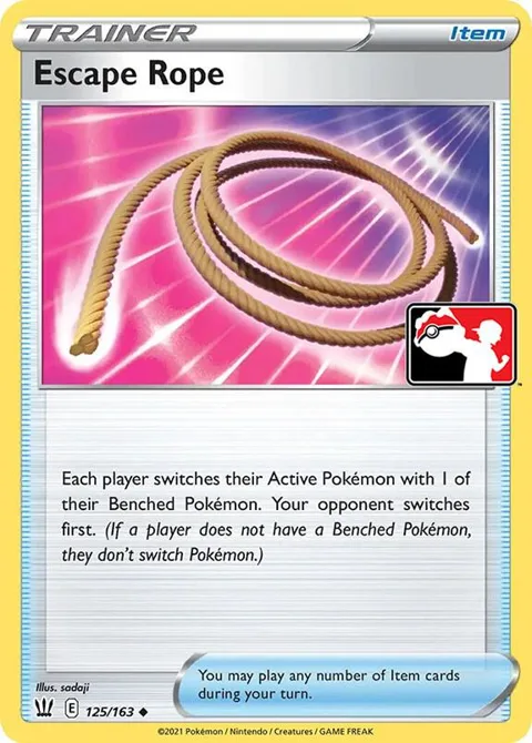 Escape Rope #125/163 Pokémon card from Prize Pack Series Cards