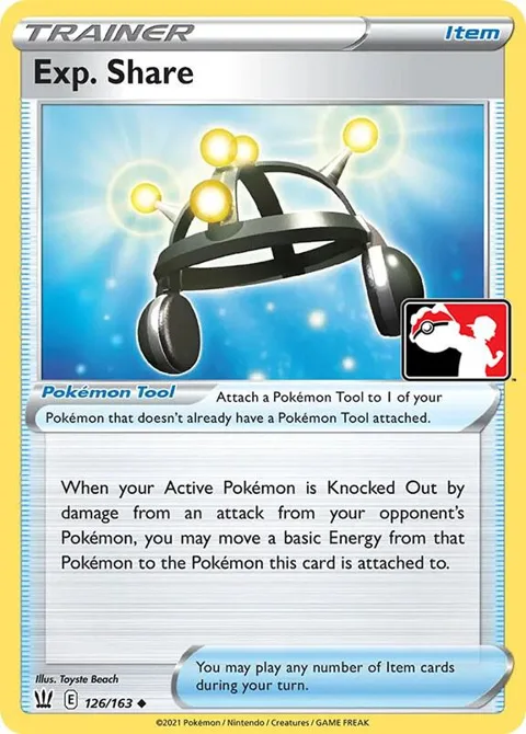 Exp. Share #126/163 Pokémon card from Prize Pack Series Cards