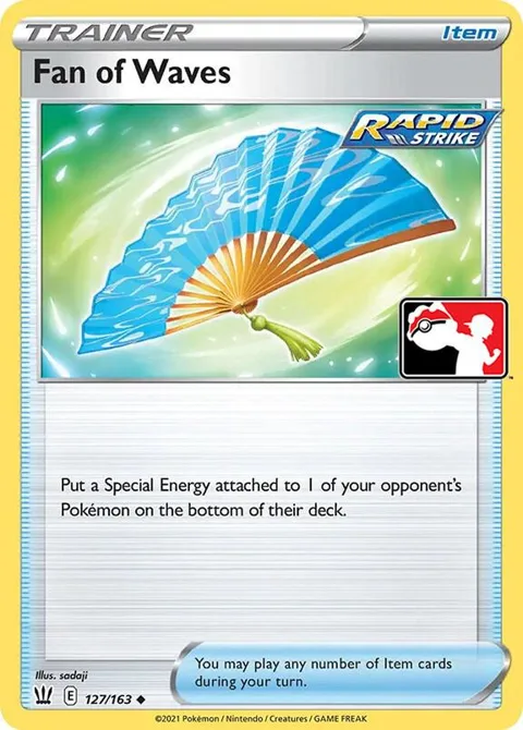 Fan of Waves #127/163 Pokémon card from Prize Pack Series Cards