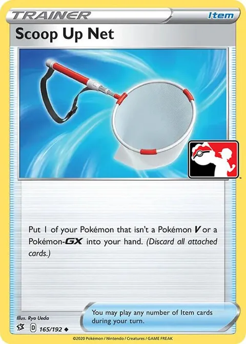 Scoop Up Net #165/192 Holofoil Pokémon card from Prize Pack Series Cards