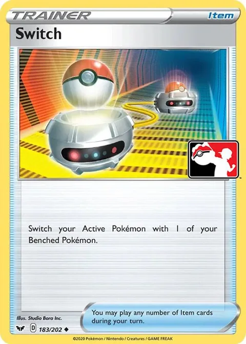 Switch #183/202 Pokémon card from Prize Pack Series Cards