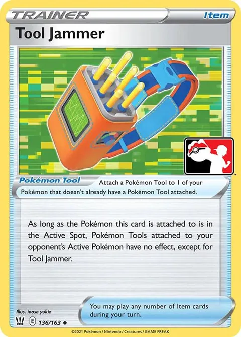 Tool Jammer #136/163 Pokémon card from Prize Pack Series Cards