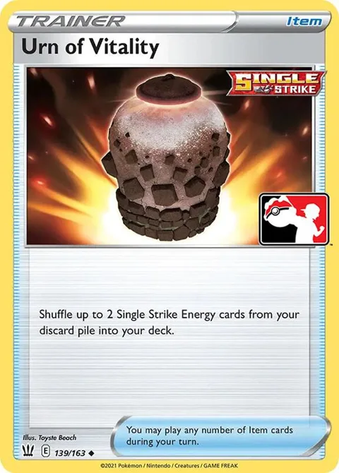 Urn of Vitality #139/163 Pokémon card from Prize Pack Series Cards