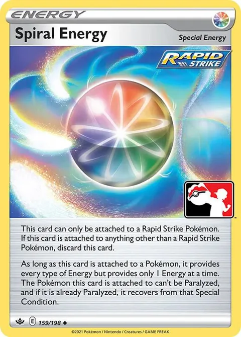Spiral Energy #159/198 Pokémon card from Prize Pack Series Cards