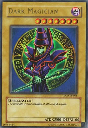 Dark Magician LOB-EN005 LOB-EN Unlimited Ultra Rare Yu-Gi-Oh card from Legend of Blue Eyes White Dragon (Worldwide English)