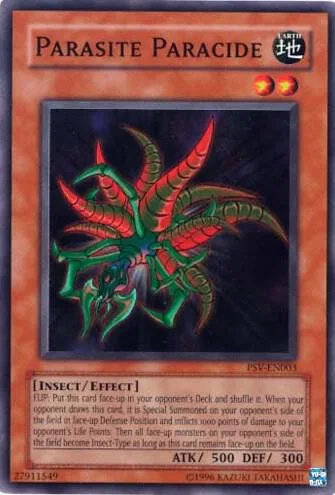 Parasite Paracide PSV-EN003 PSV-EN Unlimited Super Rare Yu-Gi-Oh card from Pharaoh's Servant (Worldwide English)