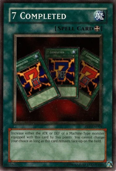 7 Completed PSV-EN004 Yu-Gi-Oh card from Pharaoh's Servant (Worldwide English)