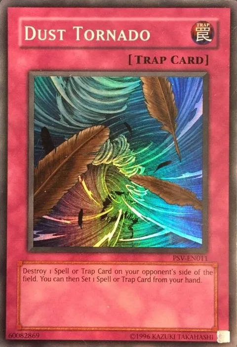 Dust Tornado PSV-EN011 PSV-EN Unlimited Super Rare Yu-Gi-Oh card from Pharaoh's Servant (Worldwide English)