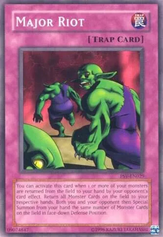 Major Riot PSV-EN029 Yu-Gi-Oh card from Pharaoh's Servant (Worldwide English)