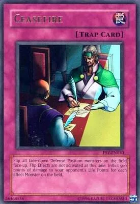 Ceasefire PSV-EN030 PSV-EN Unlimited Ultra Rare Yu-Gi-Oh card from Pharaoh's Servant (Worldwide English)