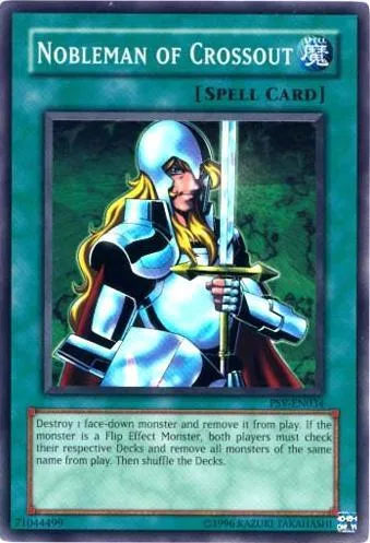 Nobleman of Crossout PSV-EN034 PSV-EN Unlimited Super Rare Yu-Gi-Oh card from Pharaoh's Servant (Worldwide English)