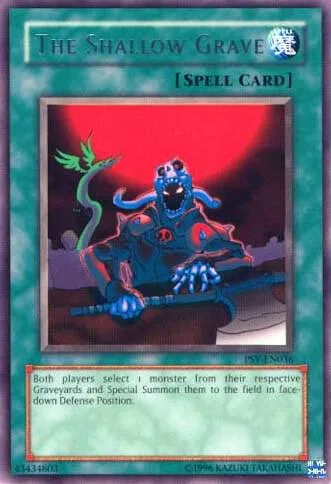 The Shallow Grave PSV-EN036 PSV-EN Unlimited Rare Yu-Gi-Oh card from Pharaoh's Servant (Worldwide English)