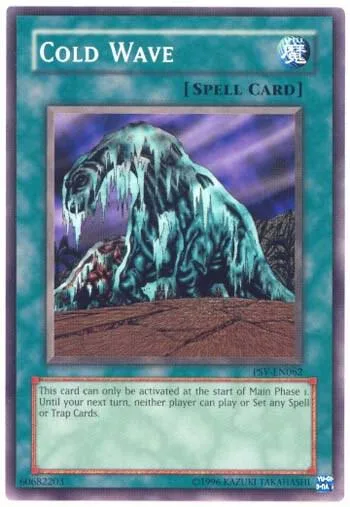 Cold Wave PSV-EN062 PSV-EN Unlimited Common Yu-Gi-Oh card from Pharaoh's Servant (Worldwide English)