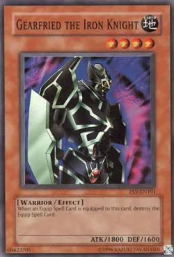 Gearfried the Iron Knight PSV-EN101 PSV-EN Unlimited Super Rare Yu-Gi-Oh card from Pharaoh's Servant (Worldwide English)