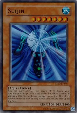 Suijin MRD-EN027 MRD-EN Unlimited Super Rare Yu-Gi-Oh card from Metal Raiders (Worldwide English)