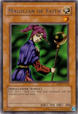 Magician of Faith MRD-EN036 MRD-EN Unlimited Rare Yu-Gi-Oh card from Metal Raiders (Worldwide English)