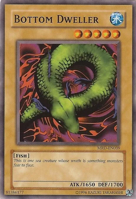 Bottom Dweller MRD-EN039 Yu-Gi-Oh card from Metal Raiders (Worldwide English)