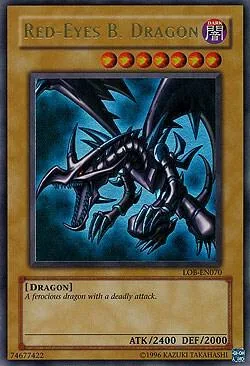 Red-Eyes B. Dragon LOB-EN070 Yu-Gi-Oh card from Legend of Blue Eyes White Dragon (Worldwide English)