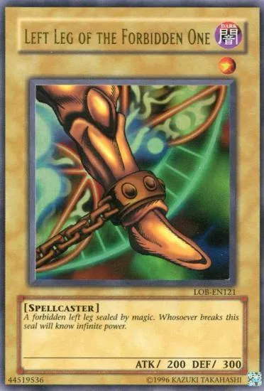 Left Leg of the Forbidden One LOB-EN121 LOB-EN Unlimited Ultra Rare Yu-Gi-Oh card from Legend of Blue Eyes White Dragon (Worldwide English)