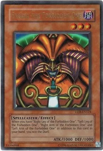 Exodia the Forbidden One LOB-EN124 LOB-EN Unlimited Ultra Rare Yu-Gi-Oh card from Legend of Blue Eyes White Dragon (Worldwide English)