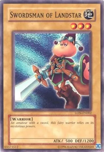 Swordsman of Landstar LON-EN002 Yu-Gi-Oh card from Labyrinth of Nightmare (Worldwide English)
