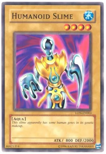 Humanoid Slime LON-EN003 Yu-Gi-Oh card from Labyrinth of Nightmare (Worldwide English)