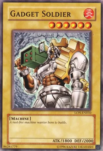 Gadget Soldier LON-EN010 Yu-Gi-Oh card from Labyrinth of Nightmare (Worldwide English)