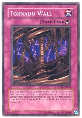 Tornado Wall LON-EN023 Yu-Gi-Oh card from Labyrinth of Nightmare (Worldwide English)