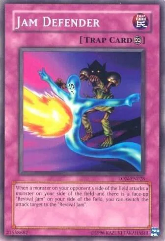 Jam Defender LON-EN028 Yu-Gi-Oh card from Labyrinth of Nightmare (Worldwide English)