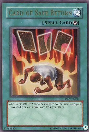 Card of Safe Return LON-EN029 Yu-Gi-Oh card from Labyrinth of Nightmare (Worldwide English)
