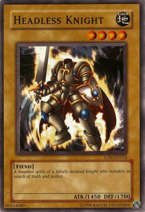Headless Knight LON-EN054 Yu-Gi-Oh card from Labyrinth of Nightmare (Worldwide English)