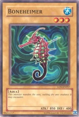Boneheimer LON-EN057 Yu-Gi-Oh card from Labyrinth of Nightmare (Worldwide English)