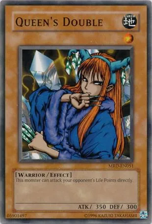 Queen's Double MRD-EN051 MRD-EN Unlimited Common Yu-Gi-Oh card from Metal Raiders (Worldwide English)