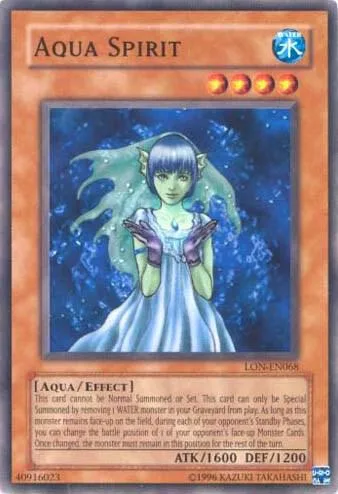 Aqua Spirit LON-EN068 Yu-Gi-Oh card from Labyrinth of Nightmare (Worldwide English)