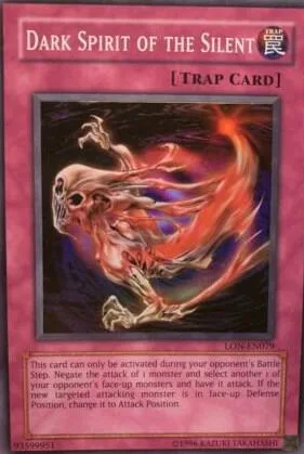 Dark Spirit of the Silent LON-EN079 Yu-Gi-Oh card from Labyrinth of Nightmare (Worldwide English)