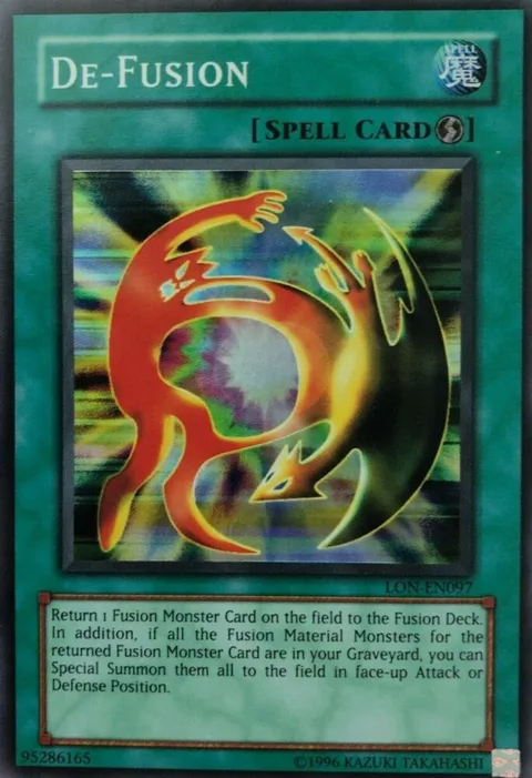 De-Fusion LON-EN097 Yu-Gi-Oh card from Labyrinth of Nightmare (Worldwide English)