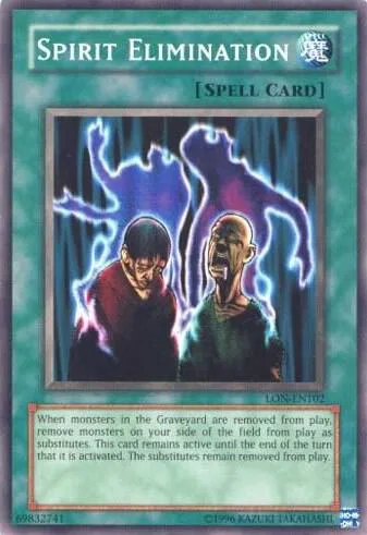 Spirit Elimination LON-EN102 Yu-Gi-Oh card from Labyrinth of Nightmare (Worldwide English)